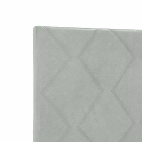 LED uzglavlje dizajn dijamantnih blokova svijetlosivo 100 cm baršun Cijena