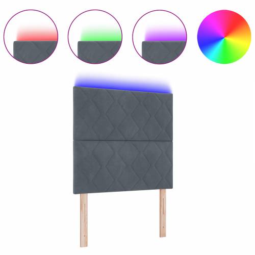 LED naslon za glavu dizajn dijamantnih blokova tamno sivi 100 cm baršun Cijena