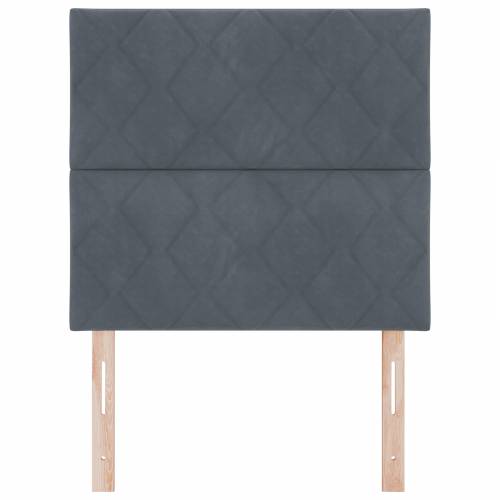 LED naslon za glavu dizajn dijamantnih blokova tamno sivi 100 cm baršun Cijena