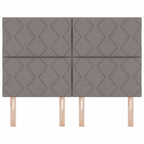 LED uzglavlje dizajn dijamantnih blokova taupe 144 cm tkanina Cijena