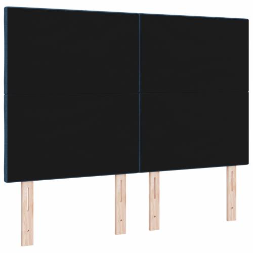 LED uzglavlje s dijamantnim blokovima plavo 144 cm tkanina Cijena