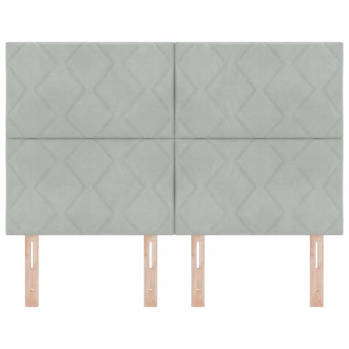 LED Uzglavlje Dijamantni Blokovi Svjetlosivo 144 cm Cijena