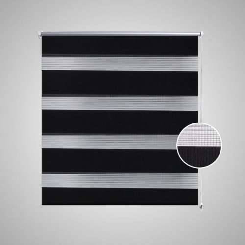 Rolo crne zavjese sa zebrastim linijama 80 x 150 cm Cijena