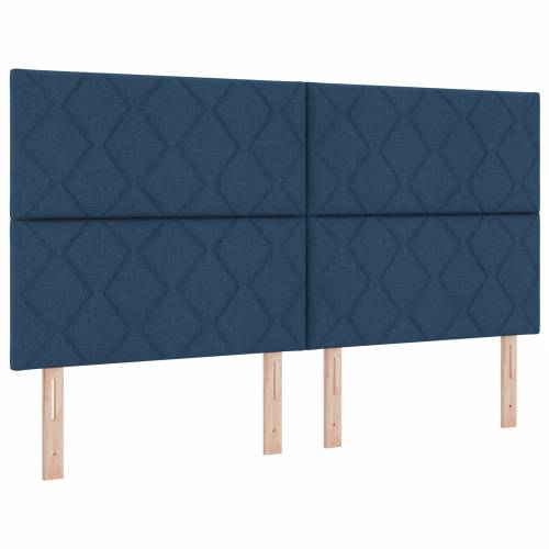 LED uzglavlje s dijamantskim uzorkom Plava 180 cm Tkanina Cijena