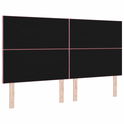LED uzglavlje dizajn dijamantnih blokova ružičasto 180 cm baršun Cijena