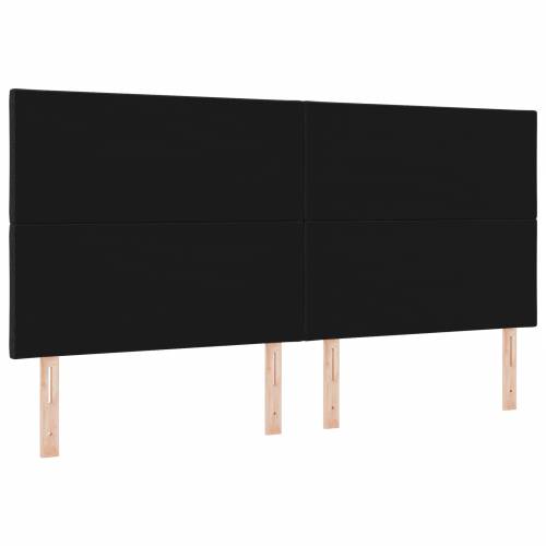 LED uzglavlje dizajn dijamantnih blokova crno 200 cm tkanina Cijena