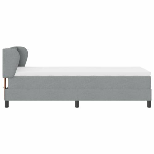 Box Spring Krevet s Madracem Svjetlosiva 90x190 cm Tkanina Cijena