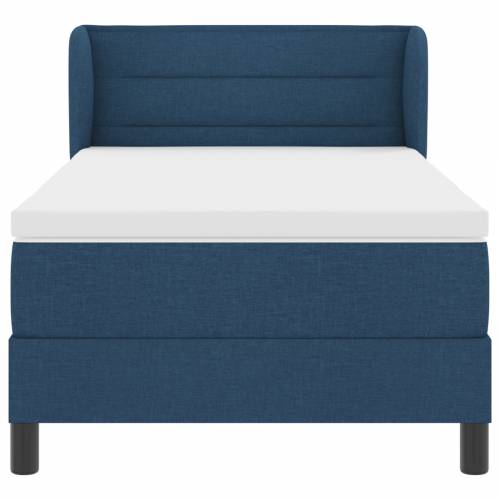 Box Spring Krevet s Madracem Plava 90x190 cm Tkanina Cijena