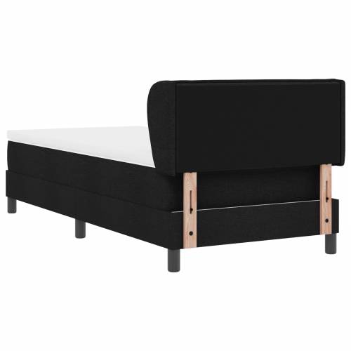 Box Spring Krevet s Madracem Crn 90x200 cm Tkanina Cijena