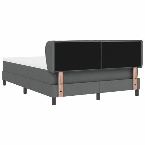 Box Spring Krevet s Madracem, Tamno Siva, 140x190 cm, Tkanina Cijena