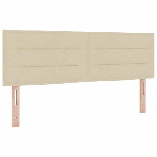 Box Spring Krevet s Madracem Krem 140x200 cm Tkanina Cijena