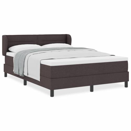 Boxspring krevet s madracem tamnosmeđi 160x200 cm tkanina Cijena