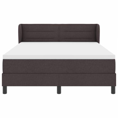 Boxspring krevet s madracem tamnosmeđi 160x200 cm tkanina Cijena