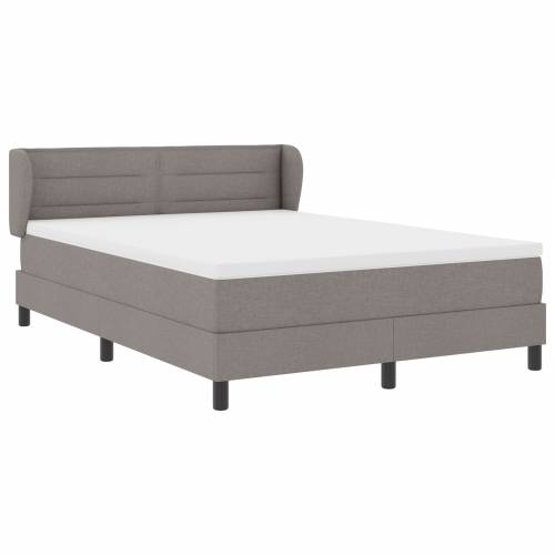 Kutna podnica s madracem taupe 160x200 cm tkanina Cijena