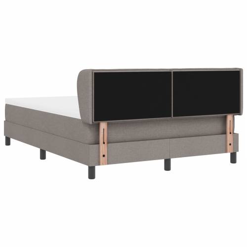 Kutna podnica s madracem taupe 160x200 cm tkanina Cijena
