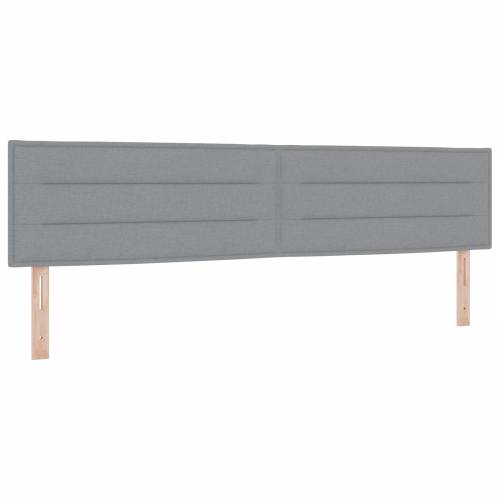 Box Spring Krevet s Madracem Svjetlosiva 200x200 cm Tkanina Cijena