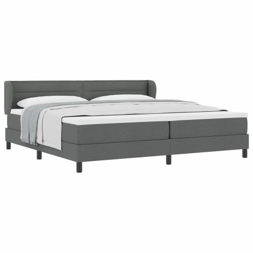 box spring krevet s madracem tamno sivi 200x200 cm tkanina Cijena