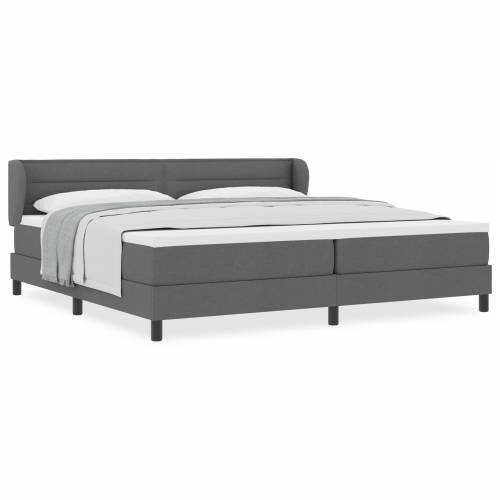 box spring krevet s madracem tamno sivi 200x200 cm tkanina Cijena