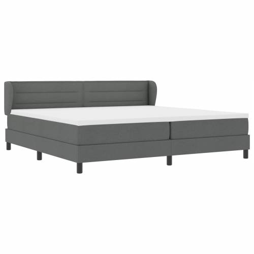 box spring krevet s madracem tamno sivi 200x200 cm tkanina Cijena
