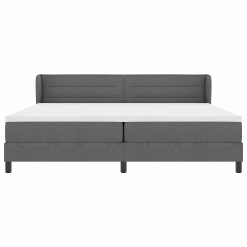 box spring krevet s madracem tamno sivi 200x200 cm tkanina Cijena