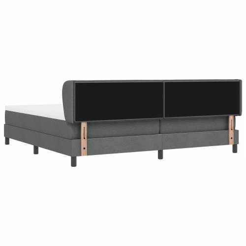 box spring krevet s madracem tamno sivi 200x200 cm tkanina Cijena