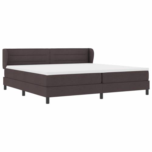 Box Spring Krevet s Madracem Tamno Smeđi 200x200 cm Tkanina Cijena