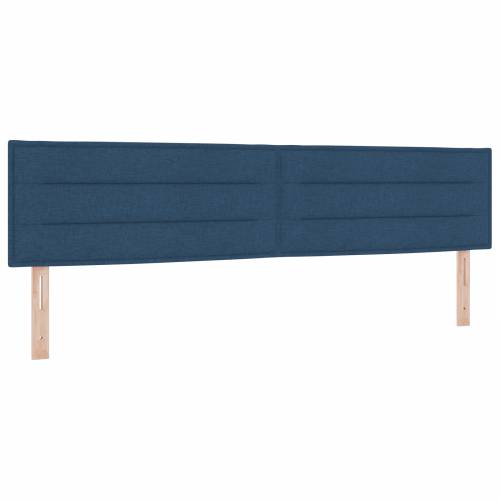 Krevet s uzglavljem i madracem Plavi 200x200 cm Tkanina Cijena
