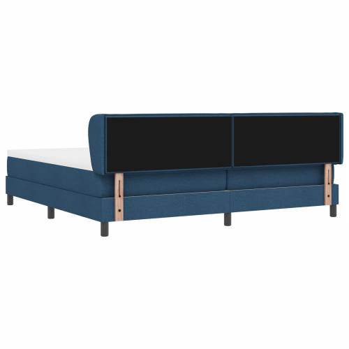 Krevet s uzglavljem i madracem Plavi 200x200 cm Tkanina Cijena
