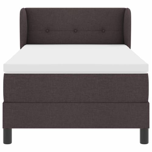 Box spring krevet s madracem tamno smeđi 80x200 cm tkanina Cijena