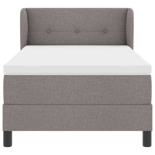 Box Spring Krevet s Dušekom Taupe 100x200 cm Tkanina Cijena