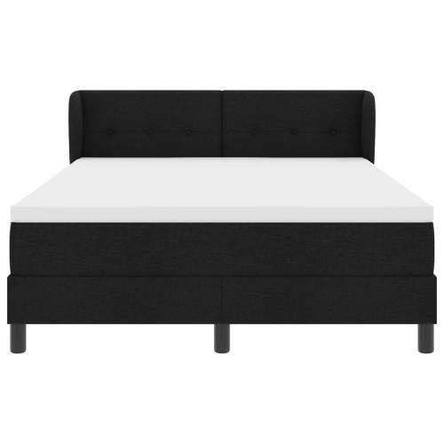Box Spring Krevet s Madracem Crni 140x190 cm Tkanina Cijena