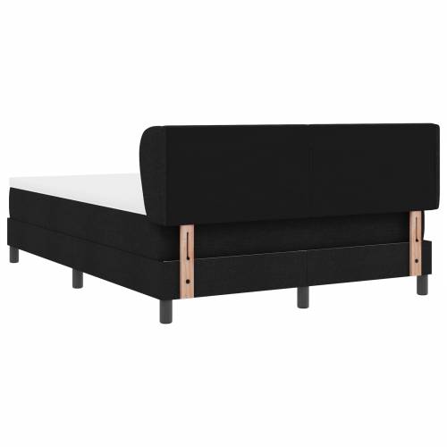 Box Spring Krevet s Madracem Crni 140x190 cm Tkanina Cijena