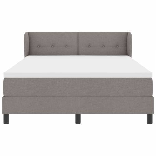 Krevet s uzdignutom dušekom u taupe boji 140x190 cm Tkanina Cijena