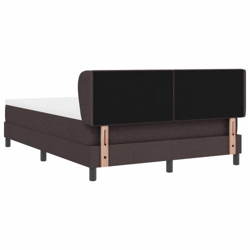 Box Spring Krevet s Madracem Tamno Smeđi 140x200 cm Tkanina Cijena