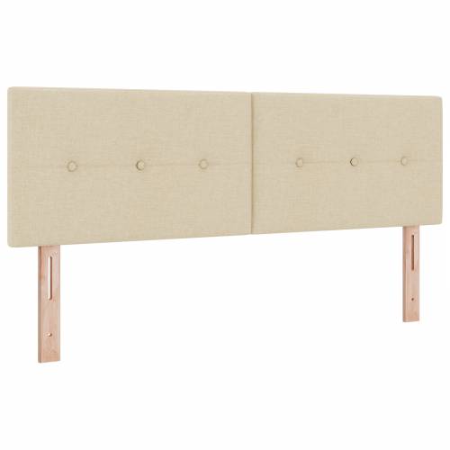 Čvrsti krevet s madracem Krem 140x200 cm Tkanina Cijena