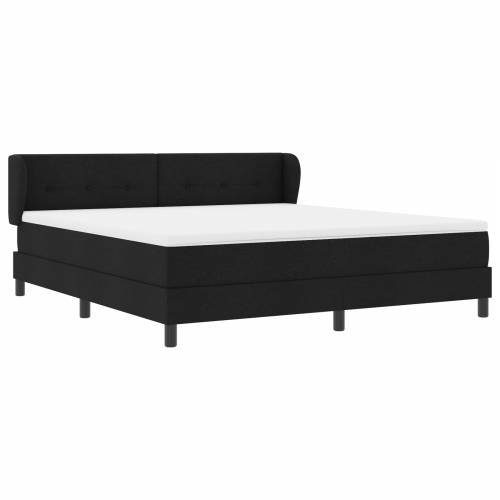 Box Spring Krevet s Madracem Crni 180x200 cm Tkanina Cijena