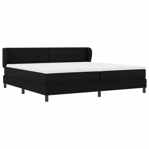 Krovni krevet s madracem Crna 200x200 cm Tkanina Cijena