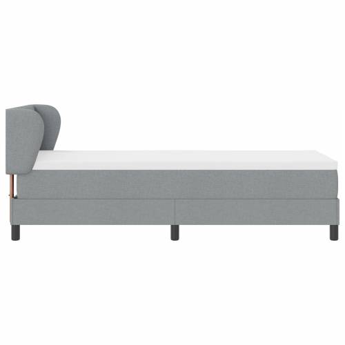 Box Spring Krevet s Madracem Svjetlosiva 80x200 cm Tkanina Cijena