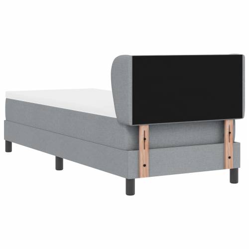 Box Spring Krevet s Madracem Svjetlosiva 80x200 cm Tkanina Cijena