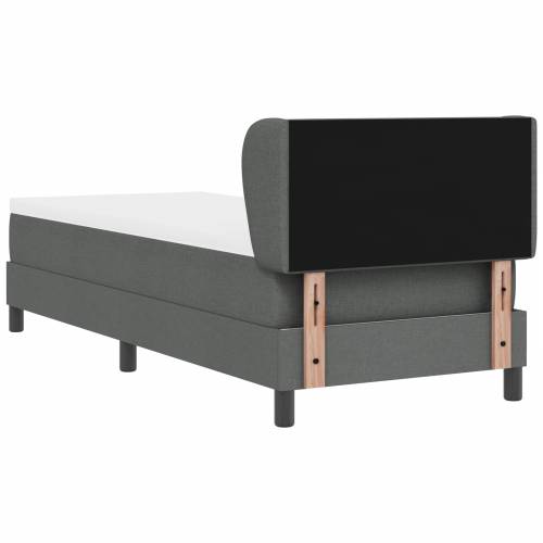 Box Spring Krevet s Madracem Tamno Siva 80x200 cm Tkanina Cijena