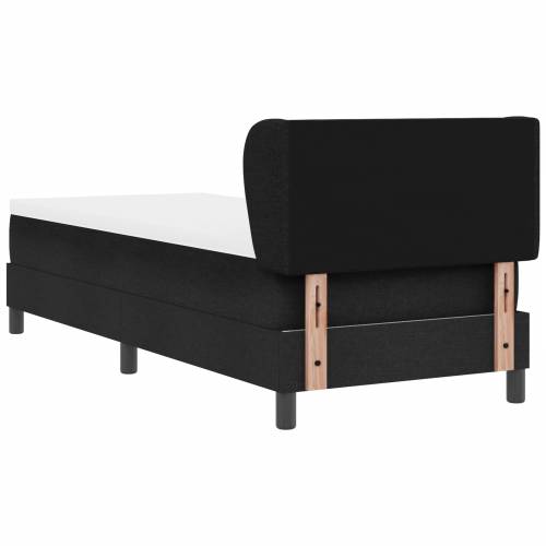 Krevet s opružnom podlogom i madracem Crna 80x200 cm Tkanina Cijena