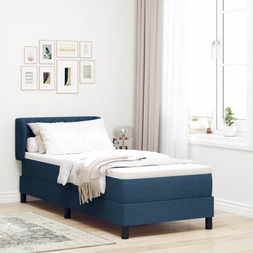 Box Spring Krevet s Madracem Plava 80x200 cm Tkanina Cijena