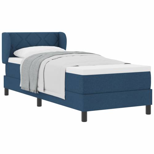 Box Spring Krevet s Madracem Plava 80x200 cm Tkanina Cijena