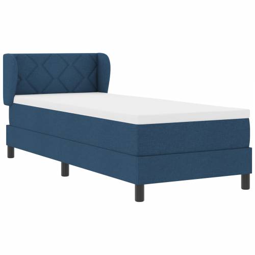 Box Spring Krevet s Madracem Plava 80x200 cm Tkanina Cijena