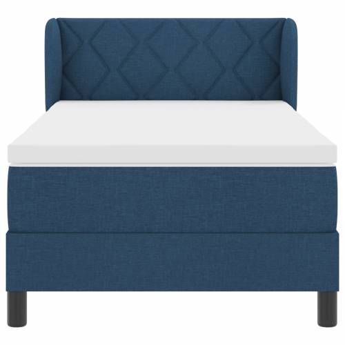 Box Spring Krevet s Madracem Plavi 90x190 cm Tkanina Cijena