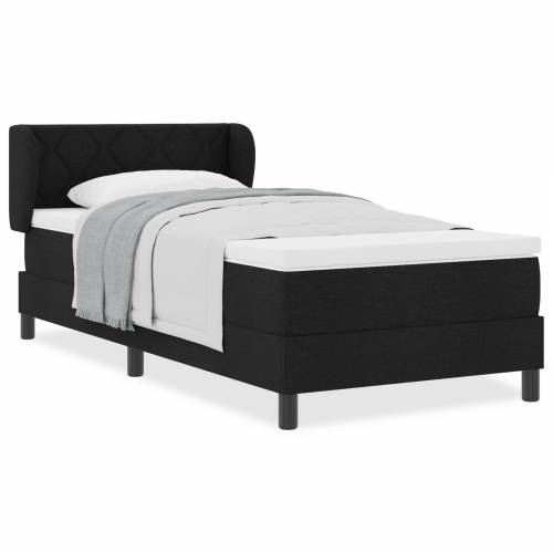 Okvir kreveta s madracem Crna 90x200 cm Tkanina Cijena