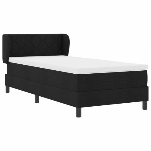 Okvir kreveta s madracem Crna 90x200 cm Tkanina Cijena