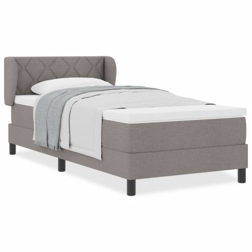 Box Spring Krevet s Madracem u Taupeu, 90x200 cm Tkanina Cijena