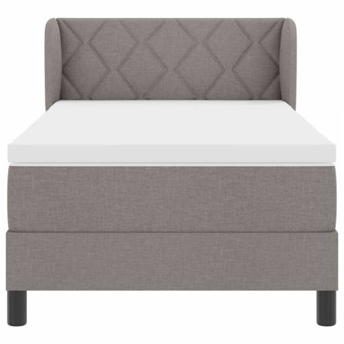 Box Spring Krevet s Madracem u Taupeu, 90x200 cm Tkanina Cijena