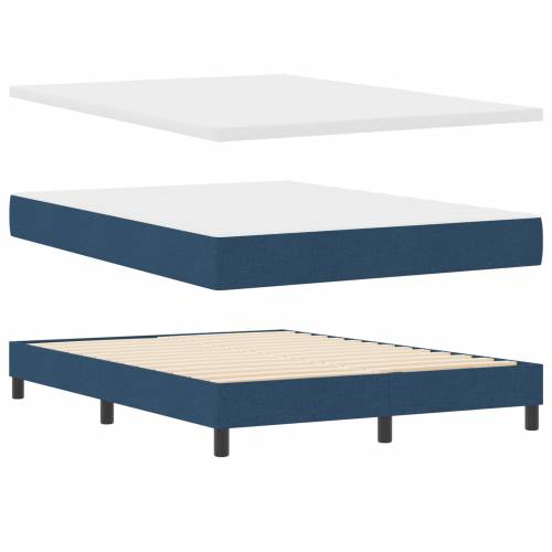 Boxspring krevet s madracem plavi 160x200 cm tkanina Cijena
